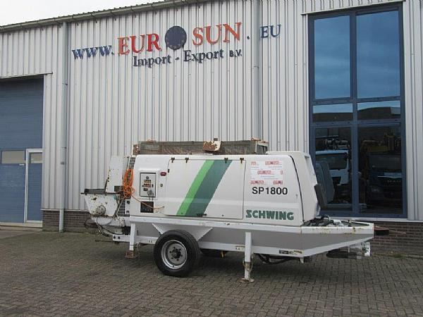 2015 SCHWING SP 1800 D 129KW - משאבת בטון נייחת: תמונה 1 2015 SCHWING SP 1800 D 129KW - משאבת בטון נייחת: תמונה 1