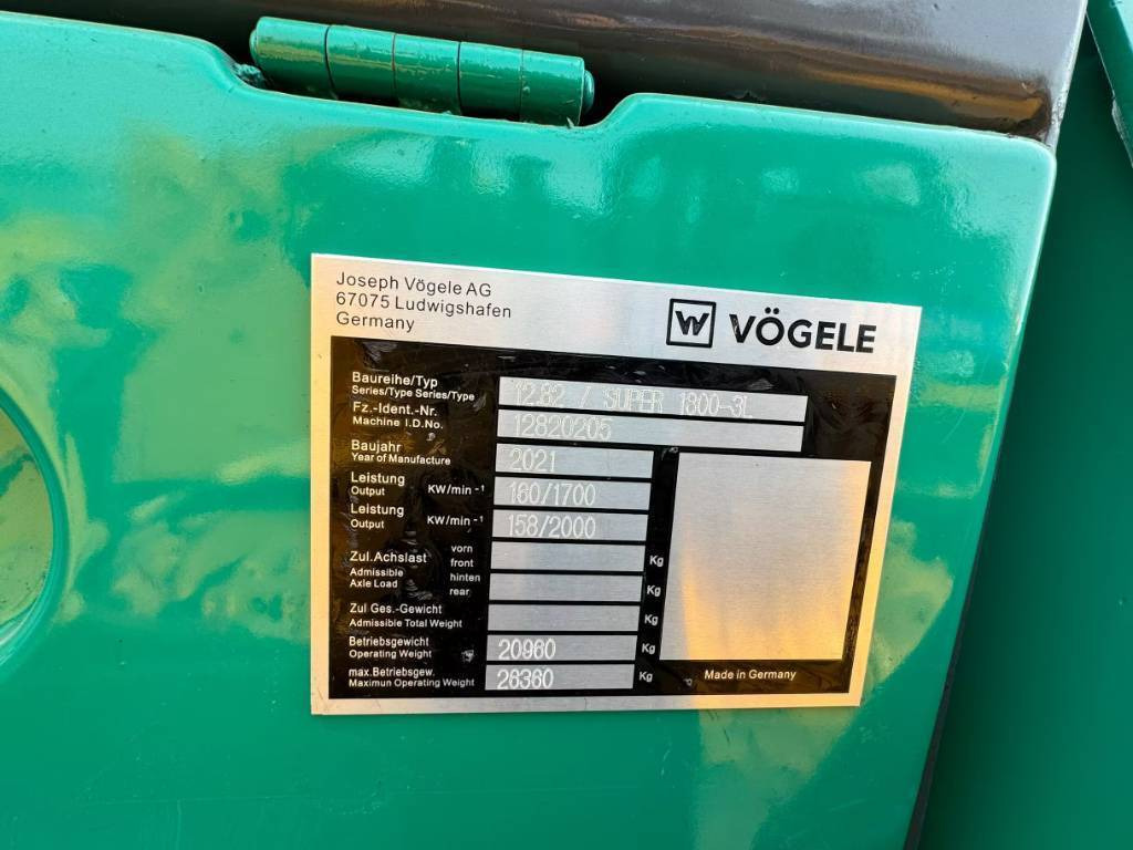 Vögele 1800-3 - מרצף אספלט: תמונה 5 Vögele 1800-3 - מרצף אספלט: תמונה 5