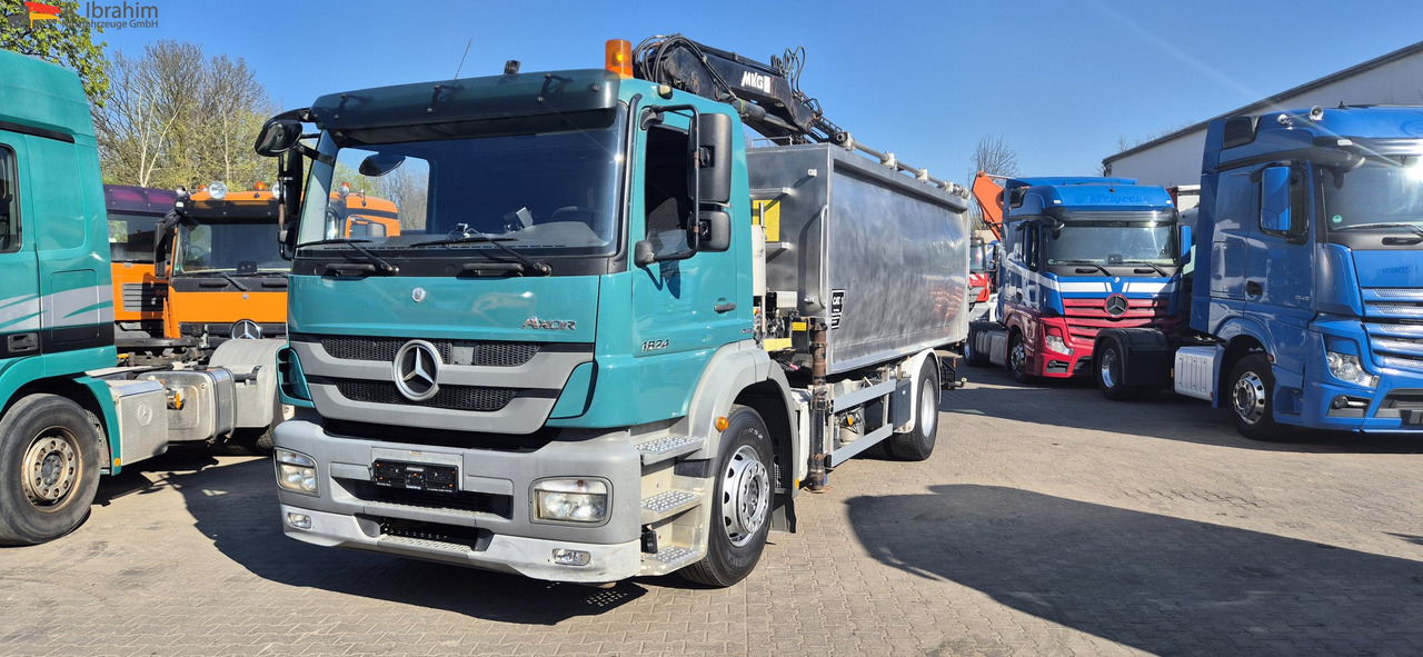 Mercedes-Benz 1824 Kipper Kran, Edelstahlaufbau Tierentsorgung - מזהיר, משאית מנוף: תמונה 1 Mercedes-Benz 1824 Kipper Kran, Edelstahlaufbau Tierentsorgung - מזהיר, משאית מנוף: תמונה 1