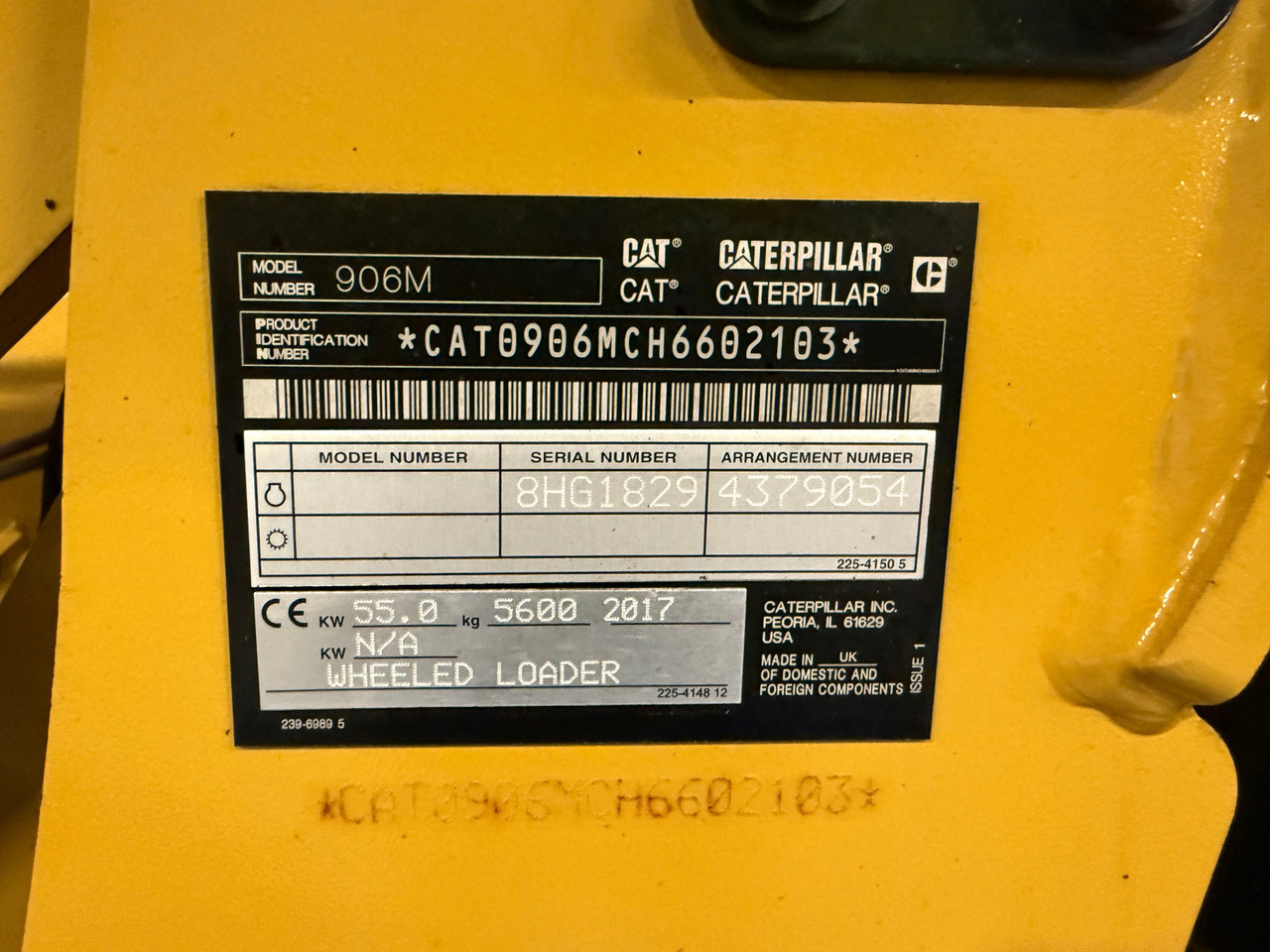 מעמיס גלגלים Cat 906M High Flow, 40 km/t med skuff og plog # TIL LEIE#: תמונה 11