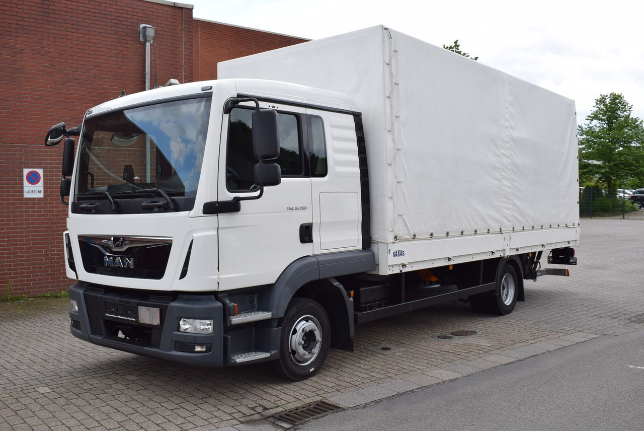 MAN TGL 8.190 Pritsche Plane LBW Tempomat Klima - כלי רכב מסחרי עם וילונות צד: תמונה 1 MAN TGL 8.190 Pritsche Plane LBW Tempomat Klima - כלי רכב מסחרי עם וילונות צד: תמונה 1