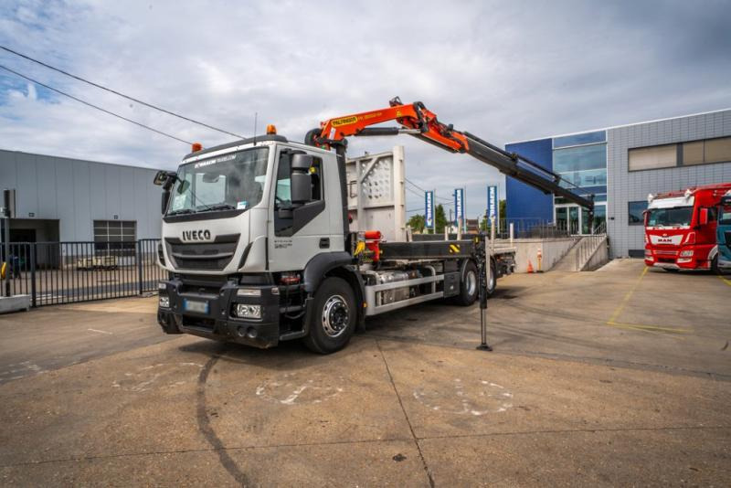 Iveco STRALIS 360 +PK 18002/3xExt. - משאית צד נופל/ שטוחה, משאית מנוף: תמונה 1 Iveco STRALIS 360 +PK 18002/3xExt. - משאית צד נופל/ שטוחה, משאית מנוף: תמונה 1