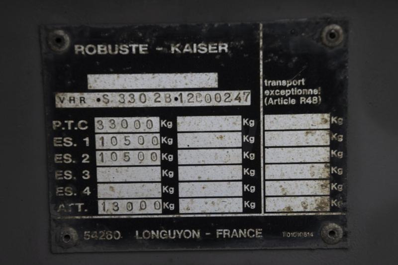ROBUSTE-KAISER S3302-2XLAMES/BLAD/SPRING - סמיטריילר עם מזהיר: תמונה 5 ROBUSTE-KAISER S3302-2XLAMES/BLAD/SPRING - סמיטריילר עם מזהיר: תמונה 5
