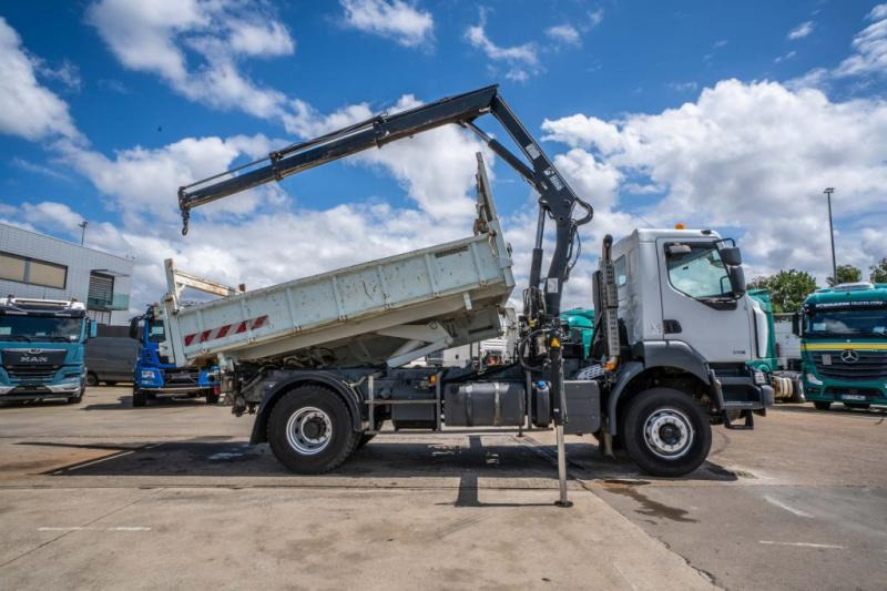 Renault KERAX 370 DXI + TRI BENNE+HIAB 16t/m + 2 EXT - מזהיר, משאית מנוף: תמונה 3 Renault KERAX 370 DXI + TRI BENNE+HIAB 16t/m + 2 EXT - מזהיר, משאית מנוף: תמונה 3