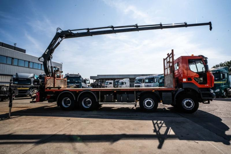 Renault KERAX 430 DXI+ HIAB 16 T/m + 5 EXT - משאית צד נופל/ שטוחה, משאית מנוף: תמונה 5 Renault KERAX 430 DXI+ HIAB 16 T/m + 5 EXT - משאית צד נופל/ שטוחה, משאית מנוף: תמונה 5
