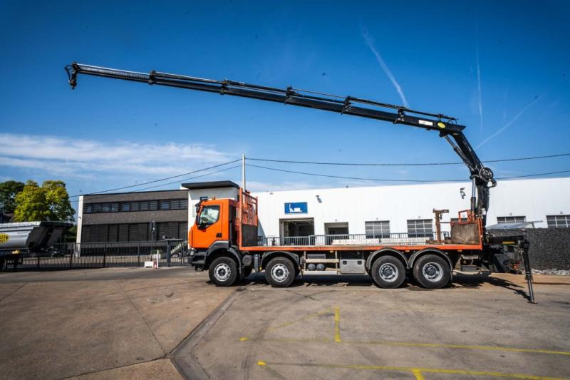 Renault KERAX 430 DXI+ HIAB 16 T/m + 5 EXT - משאית צד נופל/ שטוחה, משאית מנוף: תמונה 2 Renault KERAX 430 DXI+ HIAB 16 T/m + 5 EXT - משאית צד נופל/ שטוחה, משאית מנוף: תמונה 2