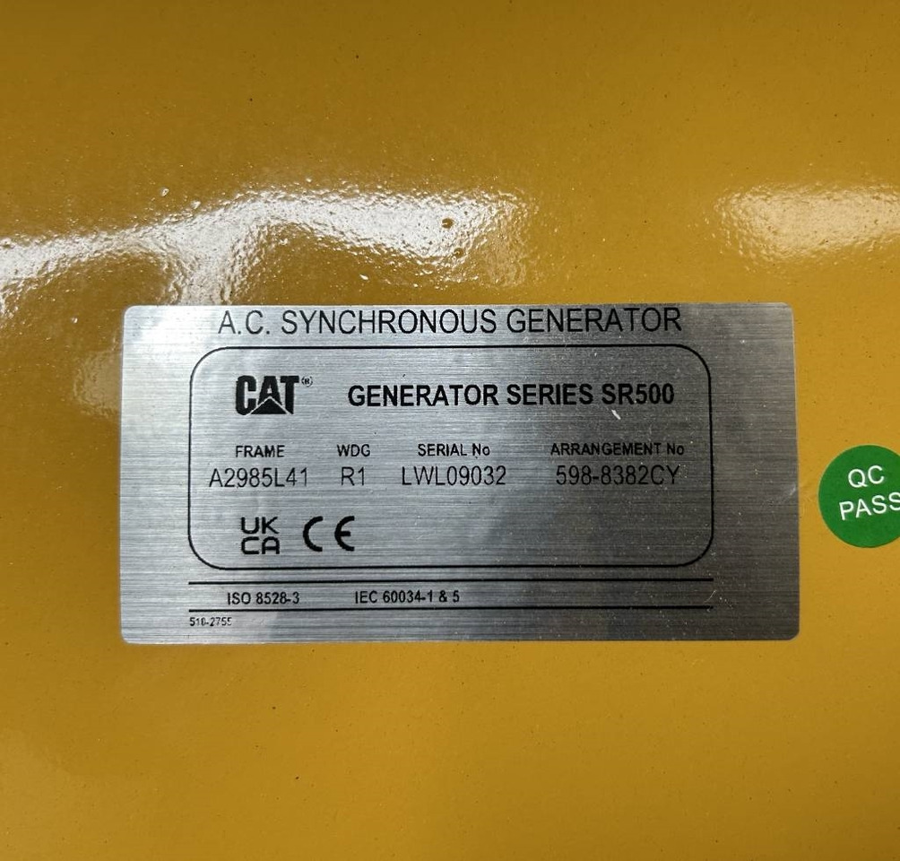 הַחכָּרָה CAT DE550GC - 550 kVA Stand-by Generator - DPX-18221  CAT DE550GC - 550 kVA Stand-by Generator - DPX-18221: תמונה 16