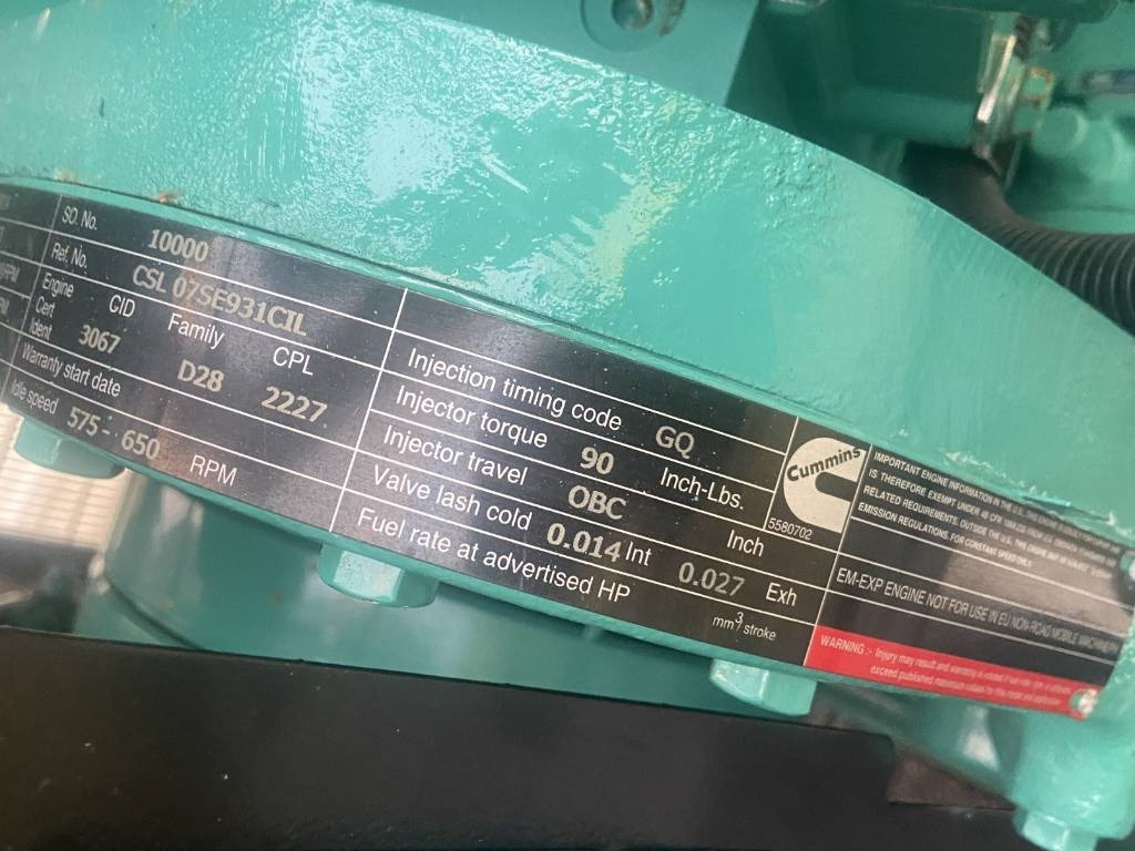 Cummins C1400D5 - 1.400 kVA Generator - DPX-18532-O - ערכת גנרטורים: תמונה 5 Cummins C1400D5 - 1.400 kVA Generator - DPX-18532-O - ערכת גנרטורים: תמונה 5