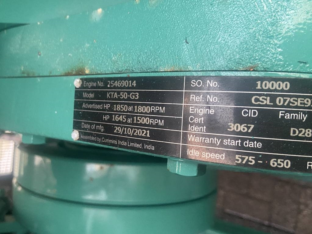 Cummins C1400D5 - 1.400 kVA Generator - DPX-18532-O - ערכת גנרטורים: תמונה 4 Cummins C1400D5 - 1.400 kVA Generator - DPX-18532-O - ערכת גנרטורים: תמונה 4