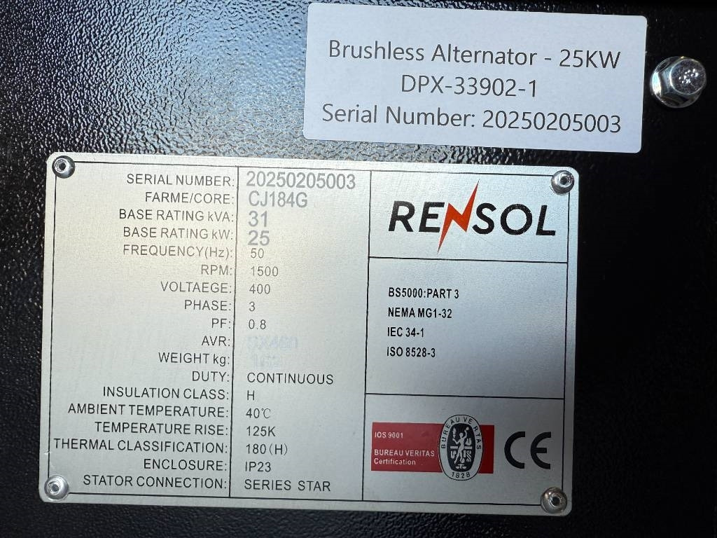 חָדָשׁ ערכת גנרטורים DPX CJ184G - 31 kVA Alternator - DPX-33902: תמונה 7