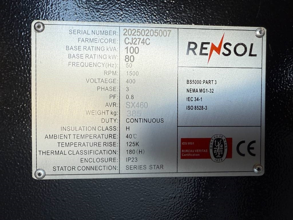 חָדָשׁ ערכת גנרטורים DPX CJ274C - 100 kVA Alternator - DPX-33906: תמונה 7