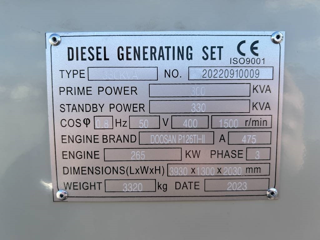Doosan P126TI-II - 330 kVA Generator - DPX-19853 - ערכת גנרטורים: תמונה 4 Doosan P126TI-II - 330 kVA Generator - DPX-19853 - ערכת גנרטורים: תמונה 4