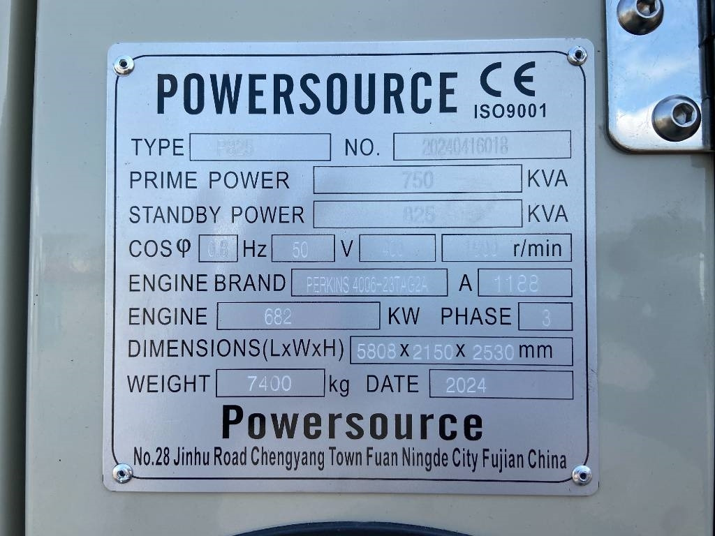 Perkins 4006-23TAG2A - 825 kVA Generator - DPX-19817 - ערכת גנרטורים: תמונה 4 Perkins 4006-23TAG2A - 825 kVA Generator - DPX-19817 - ערכת גנרטורים: תמונה 4