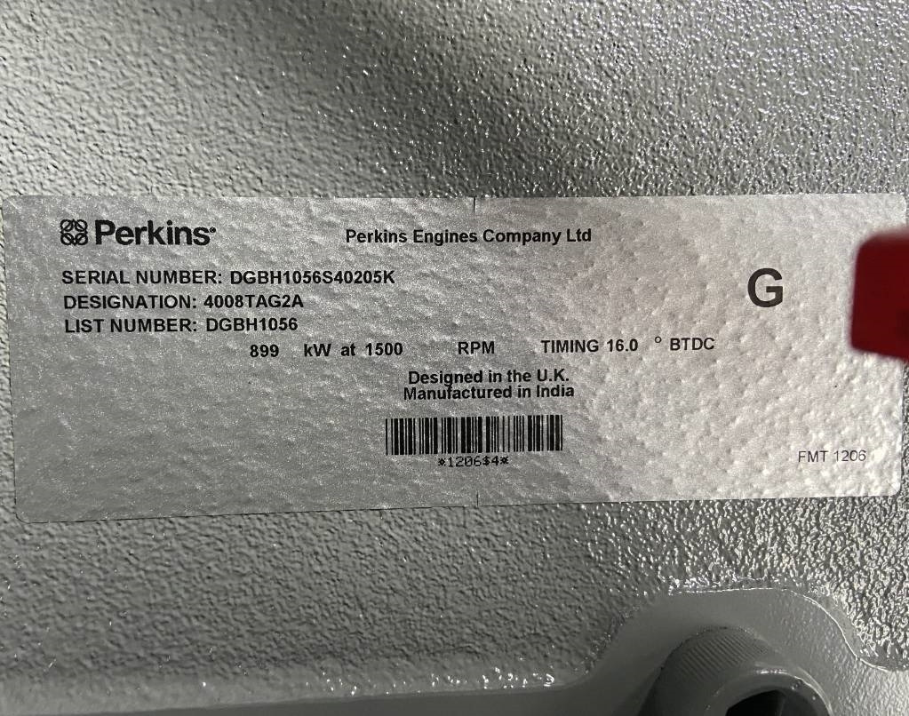 חָדָשׁ ערכת גנרטורים Perkins 4008TAG2A - 1100 kVA Generator - DPX-19820: תמונה 9