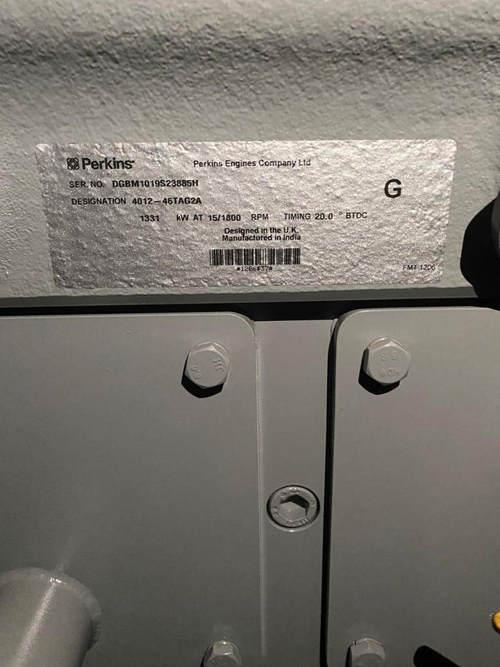 חָדָשׁ ערכת גנרטורים Perkins 4012-46TAG2A - 1.650 kVA Generator - DPX-19823-O: תמונה 8