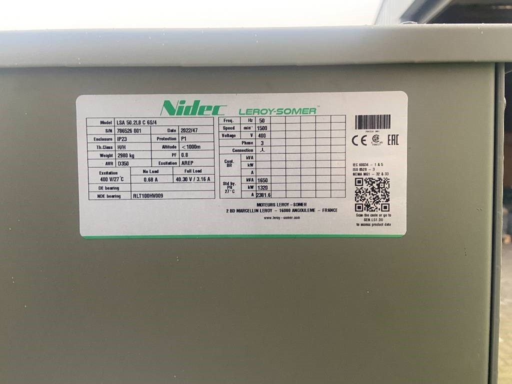 חָדָשׁ ערכת גנרטורים Perkins 4012-46TAG2A - 1.650 kVA Generator - DPX-19823-O: תמונה 10