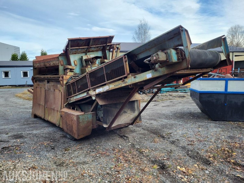 1993 Powerscreen Powergrid grovsorteringsverk for sortering av jord og oppgravde masser. - משקף: תמונה 3 1993 Powerscreen Powergrid grovsorteringsverk for sortering av jord og oppgravde masser. - משקף: תמונה 3