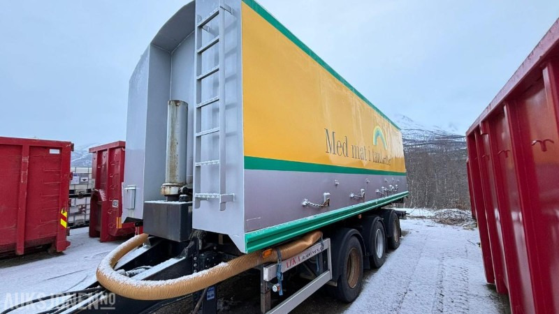 1996 ATKA RSP 24 trippelkjerre med Hillevåg tipp bulktank 6 kammers - קרון נגרר עם מכל: תמונה 1 1996 ATKA RSP 24 trippelkjerre med Hillevåg tipp bulktank 6 kammers - קרון נגרר עם מכל: תמונה 1