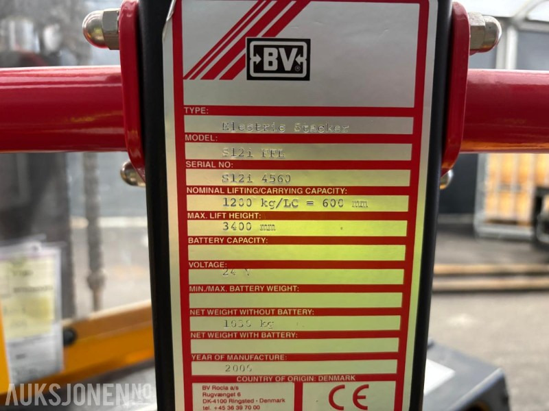 2000 BV S12i FFL Ledestabler - ציוד בנייה: תמונה 3 2000 BV S12i FFL Ledestabler - ציוד בנייה: תמונה 3