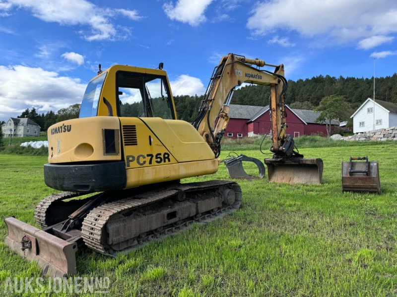 2000 Komatsu PC75 Gravemaskin - S50 feste - Pusskuffe med tiltfunksjon - Graveskuffe - Graveskuffe med klype - מחפר: תמונה 5 2000 Komatsu PC75 Gravemaskin - S50 feste - Pusskuffe med tiltfunksjon - Graveskuffe - Graveskuffe med klype - מחפר: תמונה 5
