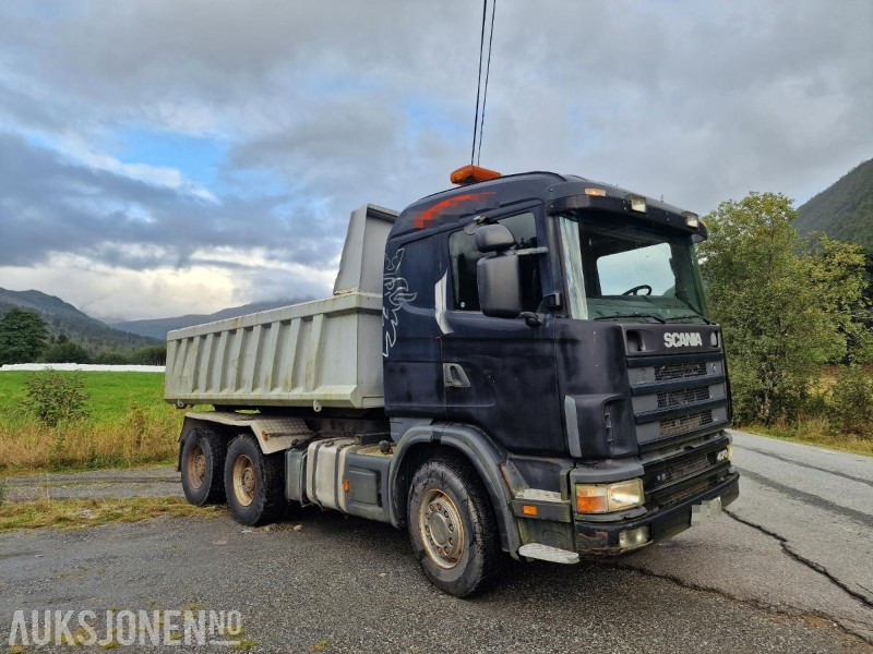 2002 Scania R124 kombibil tippkasse + svingskive - מזהיר: תמונה 2 2002 Scania R124 kombibil tippkasse + svingskive - מזהיר: תמונה 2