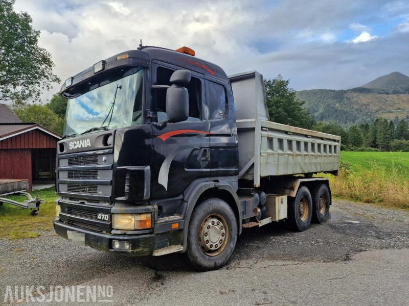 2002 Scania R124 kombibil tippkasse + svingskive - מזהיר: תמונה 1 2002 Scania R124 kombibil tippkasse + svingskive - מזהיר: תמונה 1