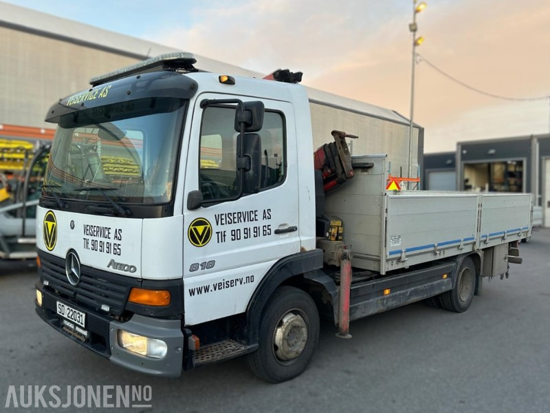 2004 Mercedes-Benz Atego 818/36 AT – Planbil med Fassi F60 kran – EU-godkjent til 02/2026 – Kjørbar - משאית מנוף: תמונה 1 2004 Mercedes-Benz Atego 818/36 AT – Planbil med Fassi F60 kran – EU-godkjent til 02/2026 – Kjørbar - משאית מנוף: תמונה 1