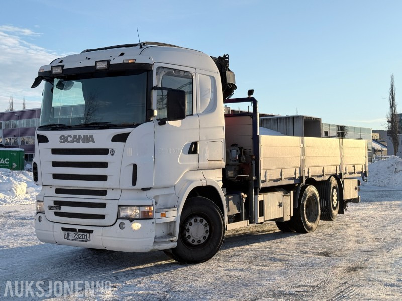 2004 Scania R420 6X2 Kranbil - HMF 1430 kran - NY EU! - משאית מנוף: תמונה 1 2004 Scania R420 6X2 Kranbil - HMF 1430 kran - NY EU! - משאית מנוף: תמונה 1