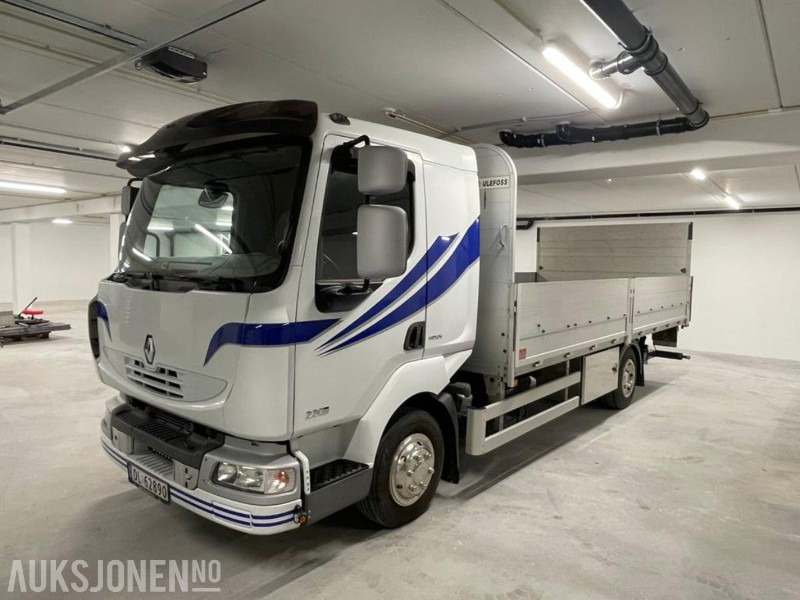 2007 RENAULT MIDLUM LASTEBIL - PLANBIL MED LIFT. KUN 95544 KM! - משאית צד נופל/ שטוחה: תמונה 2 2007 RENAULT MIDLUM LASTEBIL - PLANBIL MED LIFT. KUN 95544 KM! - משאית צד נופל/ שטוחה: תמונה 2