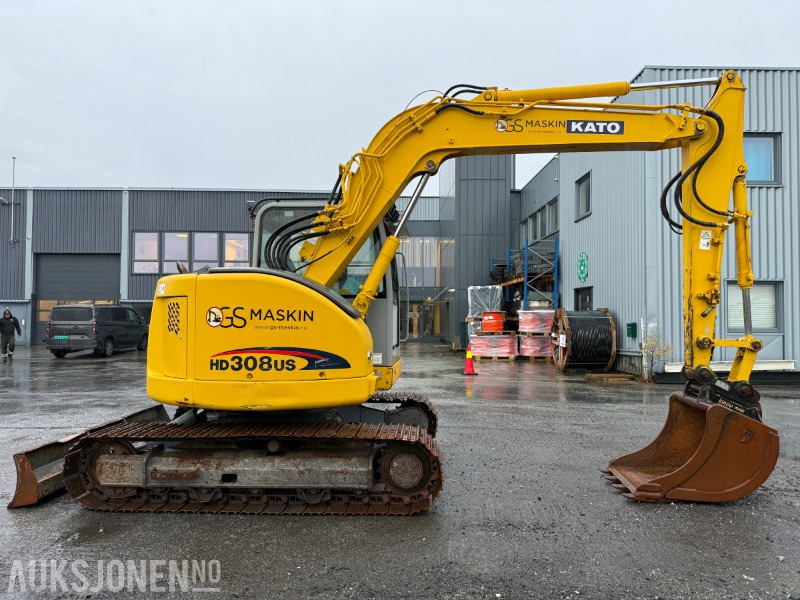 2008 Kato HD 308 US 8-tonns gravemaskin - Klepp hurtigfeste - Klepp graveskuff + pusseskuff m/tilt - 3927 timer - מחפר: תמונה 4 2008 Kato HD 308 US 8-tonns gravemaskin - Klepp hurtigfeste - Klepp graveskuff + pusseskuff m/tilt - 3927 timer - מחפר: תמונה 4