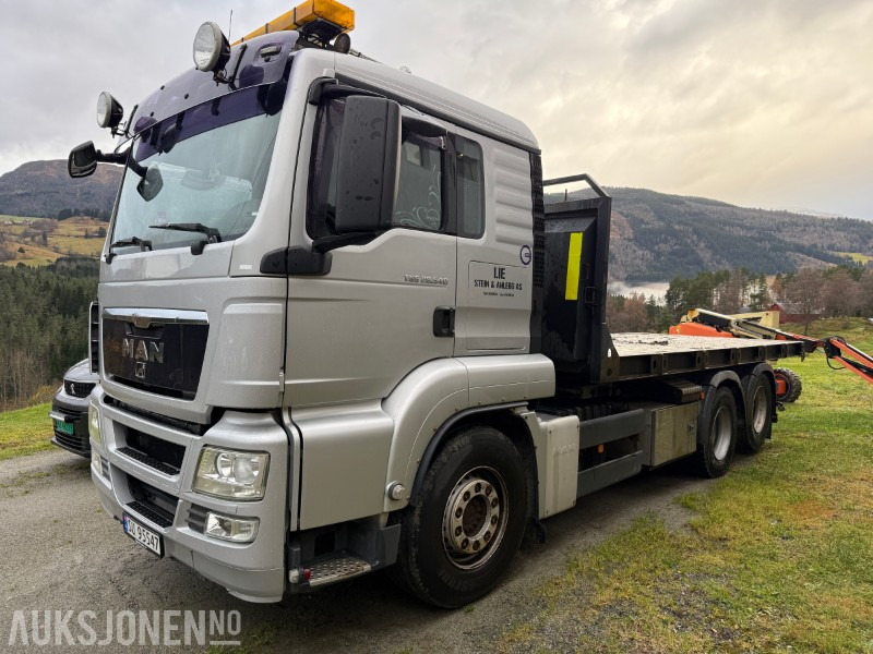 2010 MAN TGS 28.540 krokbil / krokløftbil - maskinflak + krokkasse - משאית הרמת וו: תמונה 1 2010 MAN TGS 28.540 krokbil / krokløftbil - maskinflak + krokkasse - משאית הרמת וו: תמונה 1