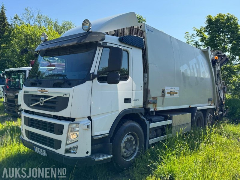 2011 Volvo FM6X2 komprimatorbil med kran / EU-godkjent - משאית אשפה: תמונה 1 2011 Volvo FM6X2 komprimatorbil med kran / EU-godkjent - משאית אשפה: תמונה 1