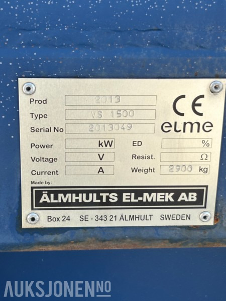 ציוד בנייה 2013 Elme VS 1500 Sparator: תמונה 10