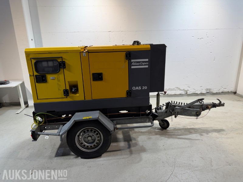 2014 Atlas Copco QAS 20 TR tilhengermontert aggregat - 20 KVA / 16 kW - ציוד בנייה: תמונה 5 2014 Atlas Copco QAS 20 TR tilhengermontert aggregat - 20 KVA / 16 kW - ציוד בנייה: תמונה 5
