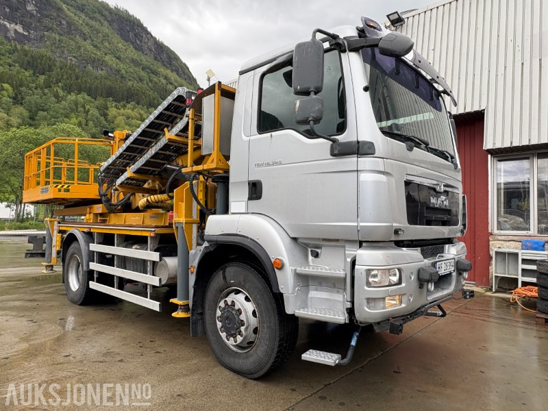 2014 MAN TGM 18.340 Normet Esslift 810 liftbil - 15 888 km - משאית דילוג העמסה: תמונה 2 2014 MAN TGM 18.340 Normet Esslift 810 liftbil - 15 888 km - משאית דילוג העמסה: תמונה 2