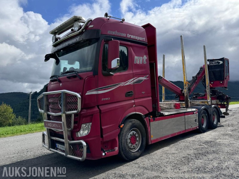 2014 Mercedes-Benz Actros 2663 - 6x4 - Tømmerbil med Palfinger Epsilon Tømmerkran med hytte - Navreduksjon - משאית עץ, משאית מנוף: תמונה 1 2014 Mercedes-Benz Actros 2663 - 6x4 - Tømmerbil med Palfinger Epsilon Tømmerkran med hytte - Navreduksjon - משאית עץ, משאית מנוף: תמונה 1