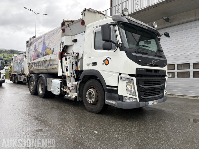 2014 Volvo FM420 EURO 6 sidelaster / komprimatorbil / renovasjonsbil - leveres med ny EU godkjenning - משאית אשפה: תמונה 2 2014 Volvo FM420 EURO 6 sidelaster / komprimatorbil / renovasjonsbil - leveres med ny EU godkjenning - משאית אשפה: תמונה 2