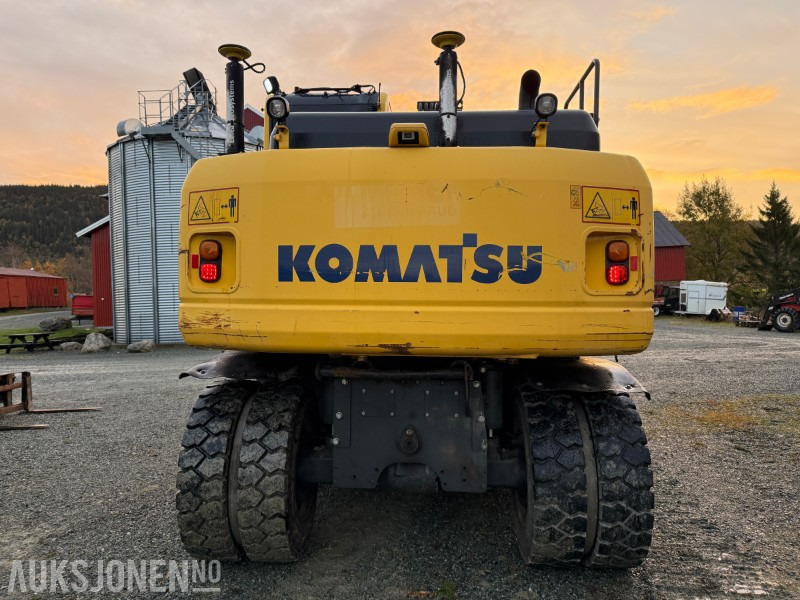2015 Komatsu PW 160-8 Velutstyrt hjulgraver med Engcon rototilt, Leica GPS og sentralsmøring - מחפר: תמונה 4 2015 Komatsu PW 160-8 Velutstyrt hjulgraver med Engcon rototilt, Leica GPS og sentralsmøring - מחפר: תמונה 4