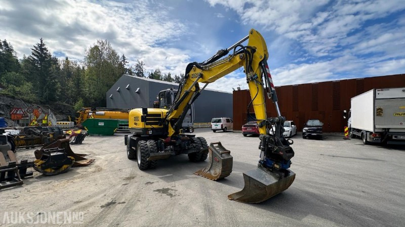 2015 Wacker Neuson EW100 Gravemaskin / Hjulgraver Tiltrotator Pusseskuffe Kabelskuffe 3224 timer - מחפר: תמונה 2 2015 Wacker Neuson EW100 Gravemaskin / Hjulgraver Tiltrotator Pusseskuffe Kabelskuffe 3224 timer - מחפר: תמונה 2