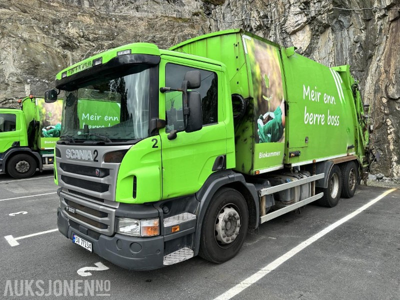 2016 Scania P320 Komprimatorbil - 2 kammer Inkl. biokammer/MTM påbygg/EU ok, 288978km - משאית אשפה: תמונה 1 2016 Scania P320 Komprimatorbil - 2 kammer Inkl. biokammer/MTM påbygg/EU ok, 288978km - משאית אשפה: תמונה 1