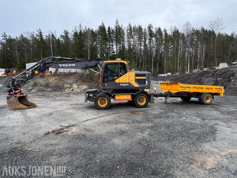 2016 Volvo EW160E hjulgraver med henger / rototilt / skuffe - מחפר: תמונה 2 2016 Volvo EW160E hjulgraver med henger / rototilt / skuffe - מחפר: תמונה 2