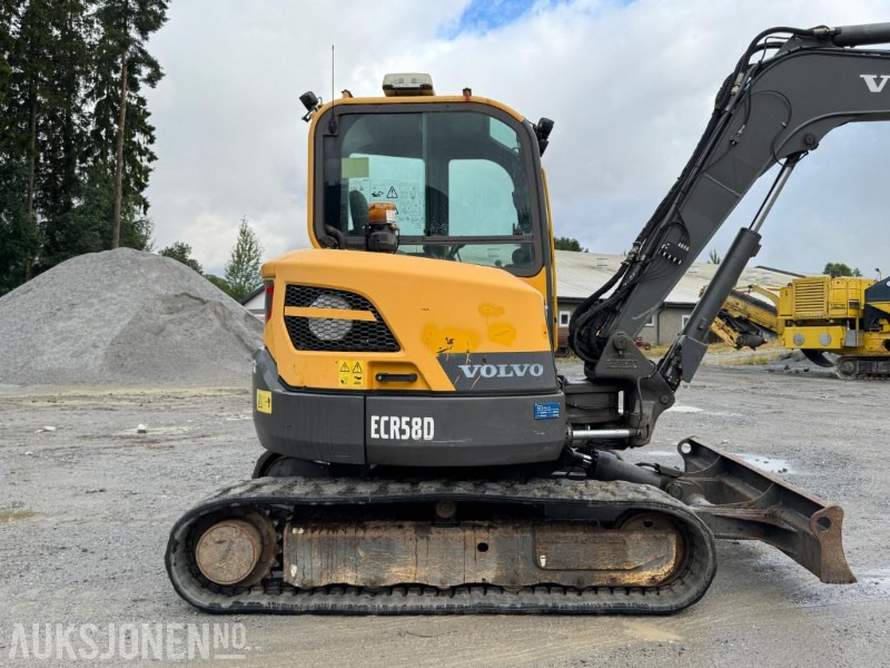 2016 Volvo ecr58d beltegraver 4301t, tiltrotator, pusseskuff,steinskuff - מיני מחפר: תמונה 3 2016 Volvo ecr58d beltegraver 4301t, tiltrotator, pusseskuff,steinskuff - מיני מחפר: תמונה 3