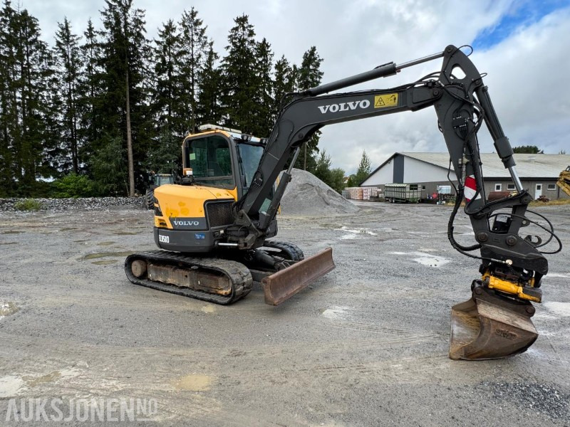 2016 Volvo ecr58d beltegraver 4301t, tiltrotator, pusseskuff,steinskuff - מיני מחפר: תמונה 2 2016 Volvo ecr58d beltegraver 4301t, tiltrotator, pusseskuff,steinskuff - מיני מחפר: תמונה 2