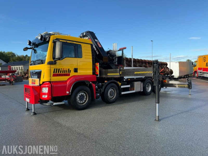 2017 MAN TGS 35.500 KRANBIL M/HIAB X-HIPRO 548 KRAN 8X4 HYDRODRIVE SERVICEHISTORIKK LAV KM. - משאית מנוף: תמונה 1 2017 MAN TGS 35.500 KRANBIL M/HIAB X-HIPRO 548 KRAN 8X4 HYDRODRIVE SERVICEHISTORIKK LAV KM. - משאית מנוף: תמונה 1