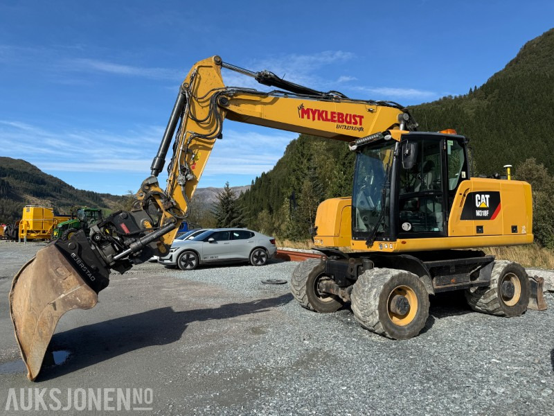 2018 Cat M318F Hjulgraver med OilQuick Rotortilt og GPS - מחפר: תמונה 1 2018 Cat M318F Hjulgraver med OilQuick Rotortilt og GPS - מחפר: תמונה 1
