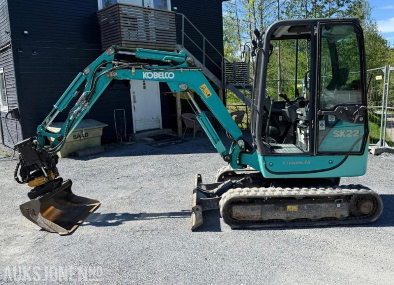 2018 Kobelco sk22 Minigraver med rotortilt - מיני מחפר: תמונה 5 2018 Kobelco sk22 Minigraver med rotortilt - מיני מחפר: תמונה 5