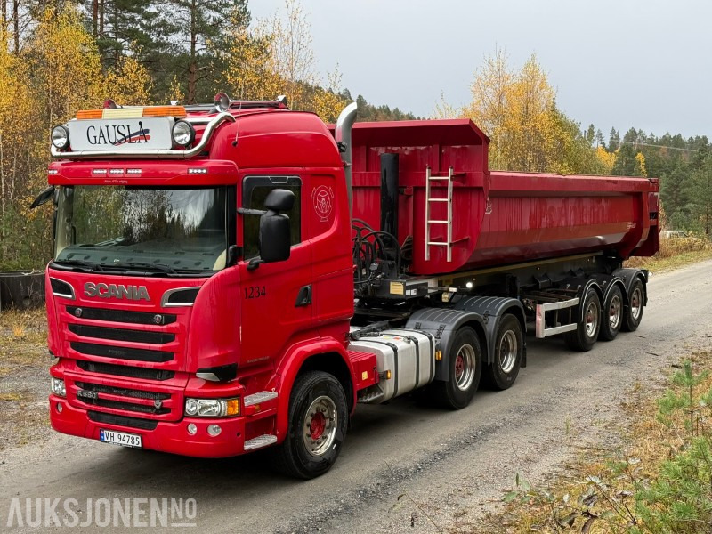 2018 Scania R580-V8-6x4-EURO6-260.000km-Tippsemi m/ Langendorf tralle - יחידת טרקטור: תמונה 1 2018 Scania R580-V8-6x4-EURO6-260.000km-Tippsemi m/ Langendorf tralle - יחידת טרקטור: תמונה 1