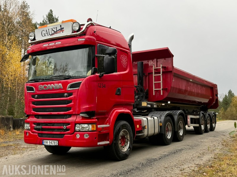 2018 Scania R580-V8-6x4-EURO6-260.000km-Tippsemi m/ Langendorf tralle - יחידת טרקטור: תמונה 2 2018 Scania R580-V8-6x4-EURO6-260.000km-Tippsemi m/ Langendorf tralle - יחידת טרקטור: תמונה 2