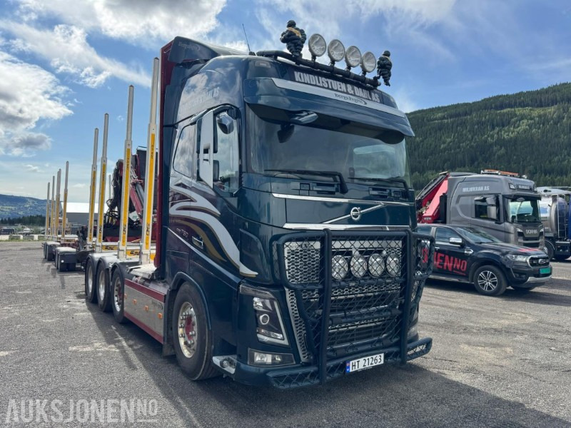2018 Volvo FH16 8X4 Euro6 komplett tømmerbil med kran og henger. - משאית עץ: תמונה 3 2018 Volvo FH16 8X4 Euro6 komplett tømmerbil med kran og henger. - משאית עץ: תמונה 3