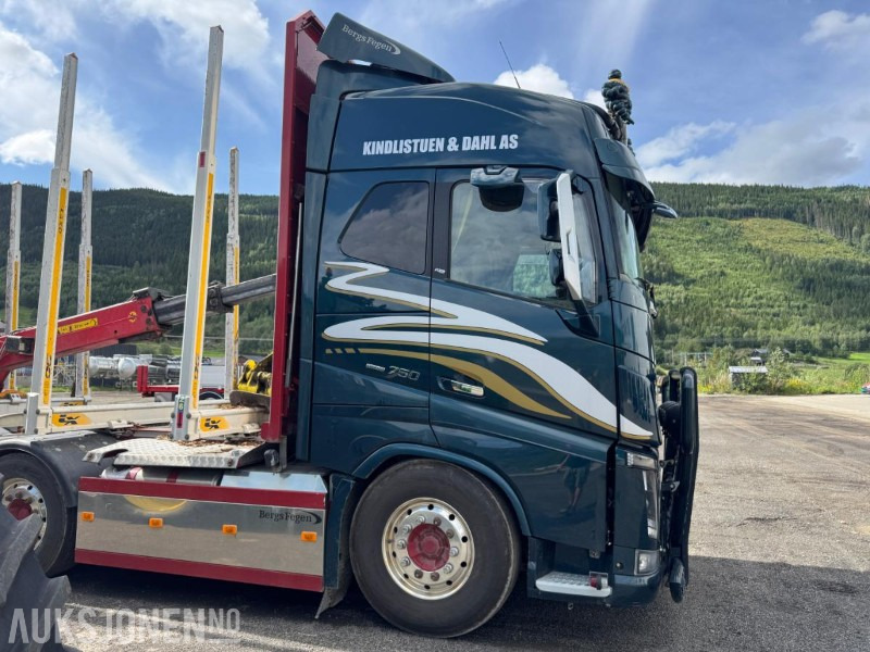 2018 Volvo FH16 8X4 komplett tømmerbil med kran og henger. - משאית עץ, משאית מנוף: תמונה 5 2018 Volvo FH16 8X4 komplett tømmerbil med kran og henger. - משאית עץ, משאית מנוף: תמונה 5